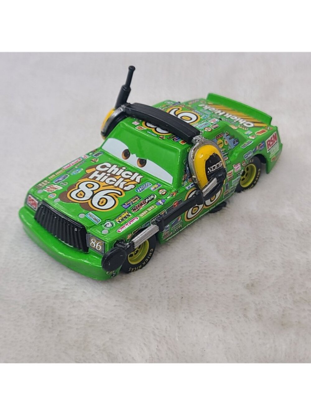 Disney Pixar Cars 3 Chick Hicks with Headset Mattel 1:55 Diecast DXV48 - Picture 2 of 9